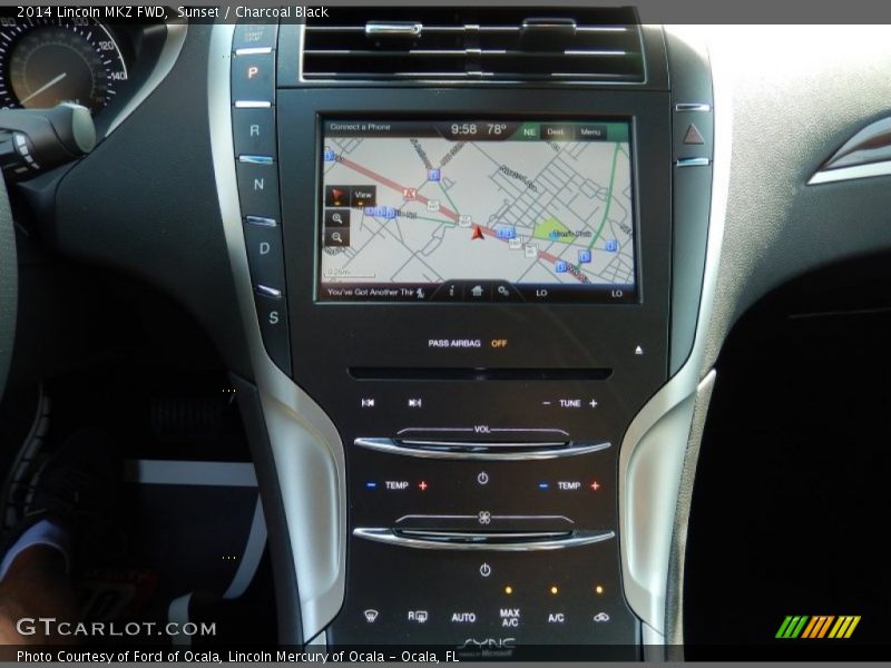 Sunset / Charcoal Black 2014 Lincoln MKZ FWD