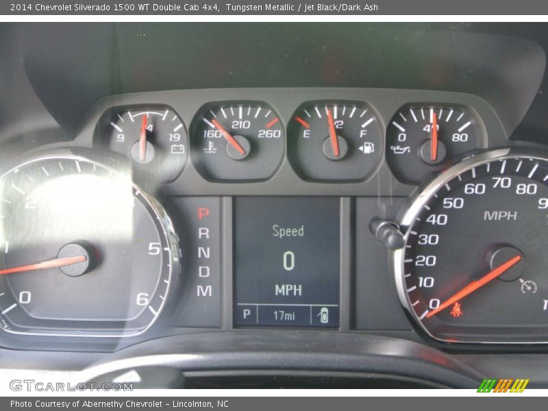 Tungsten Metallic / Jet Black/Dark Ash 2014 Chevrolet Silverado 1500 WT Double Cab 4x4