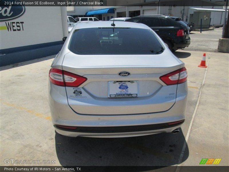 Ingot Silver / Charcoal Black 2014 Ford Fusion SE EcoBoost
