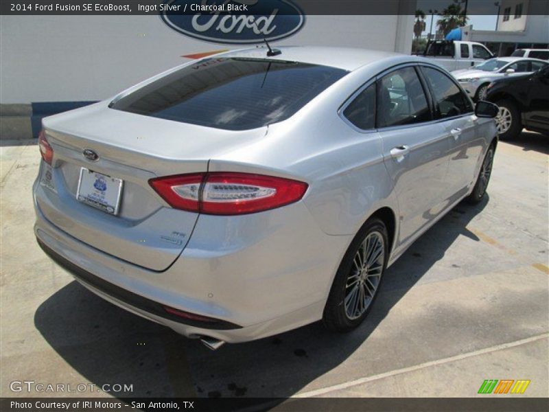 Ingot Silver / Charcoal Black 2014 Ford Fusion SE EcoBoost