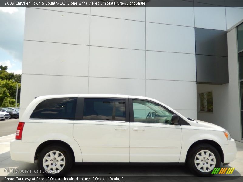 Stone White / Medium Slate Gray/Light Shale 2009 Chrysler Town & Country LX