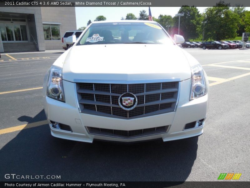 White Diamond Tricoat / Cashmere/Cocoa 2011 Cadillac CTS 4 3.6 AWD Sedan