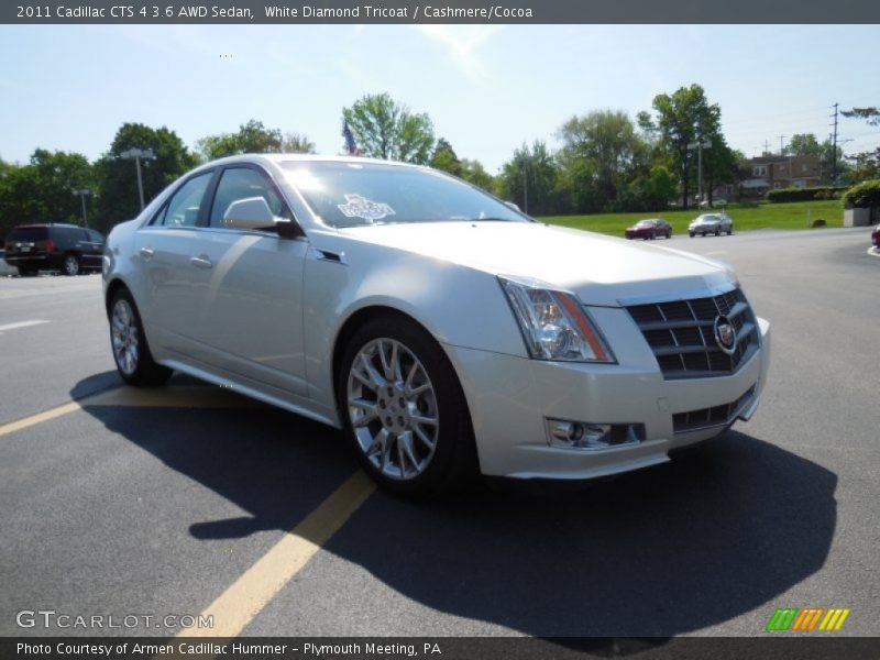 White Diamond Tricoat / Cashmere/Cocoa 2011 Cadillac CTS 4 3.6 AWD Sedan