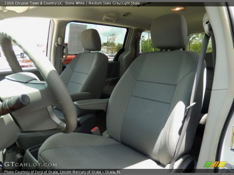 Stone White / Medium Slate Gray/Light Shale 2009 Chrysler Town & Country LX
