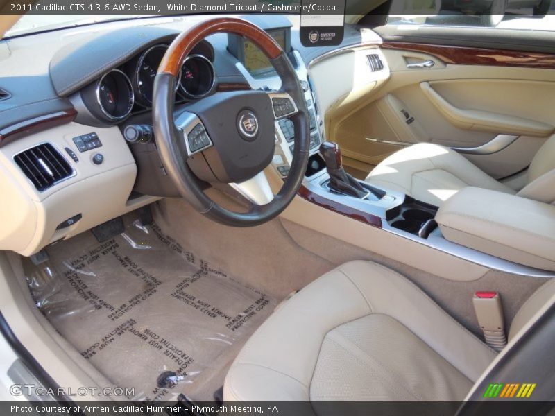 White Diamond Tricoat / Cashmere/Cocoa 2011 Cadillac CTS 4 3.6 AWD Sedan