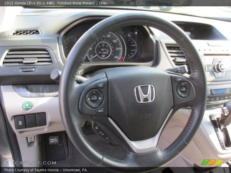 Polished Metal Metallic / Gray 2012 Honda CR-V EX-L 4WD