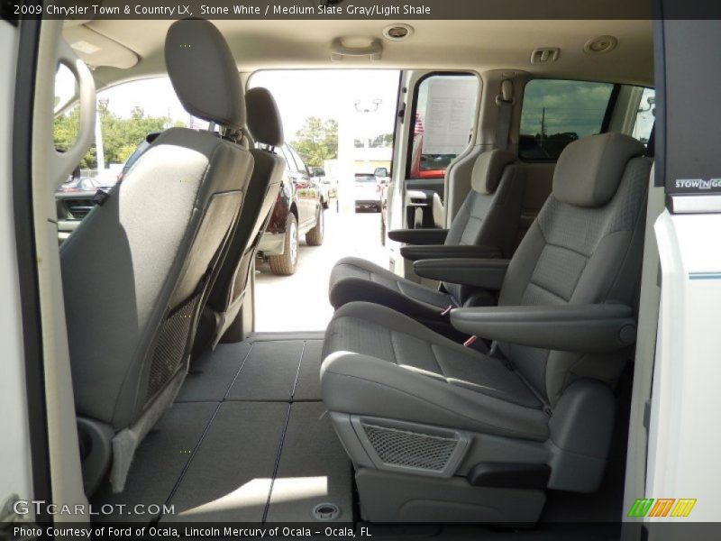 Stone White / Medium Slate Gray/Light Shale 2009 Chrysler Town & Country LX