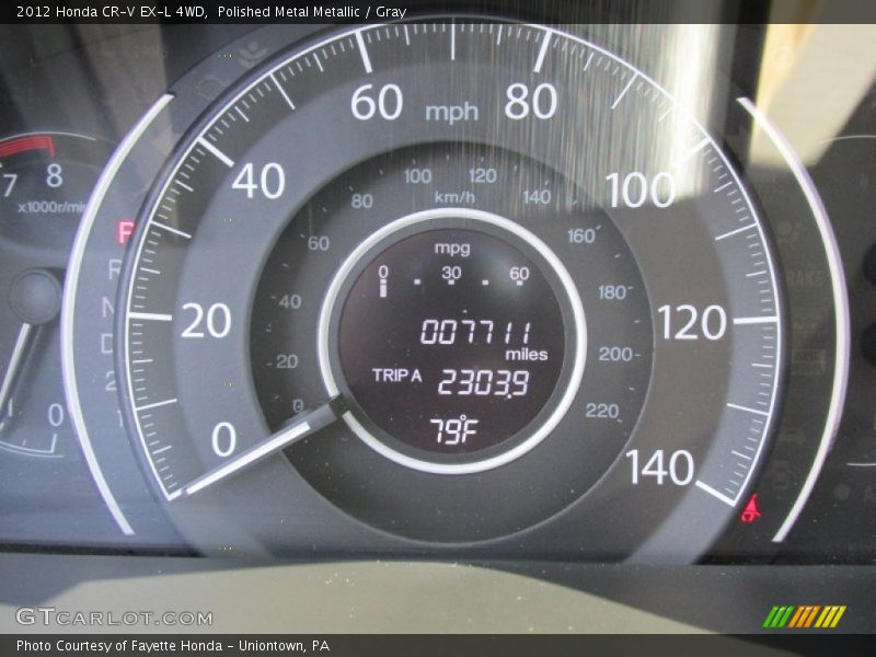 Polished Metal Metallic / Gray 2012 Honda CR-V EX-L 4WD