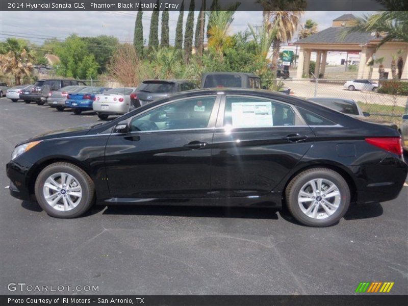 Phantom Black Metallic / Gray 2014 Hyundai Sonata GLS