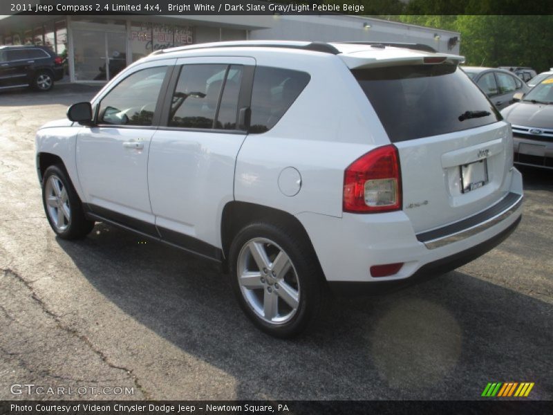 Bright White / Dark Slate Gray/Light Pebble Beige 2011 Jeep Compass 2.4 Limited 4x4