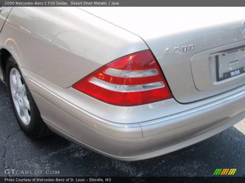 Desert Silver Metallic / Java 2000 Mercedes-Benz S 500 Sedan