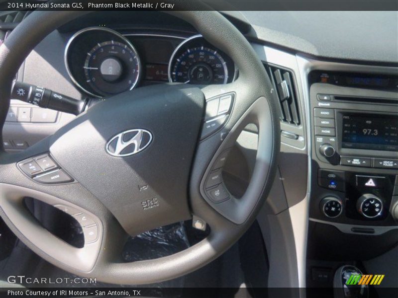 Phantom Black Metallic / Gray 2014 Hyundai Sonata GLS
