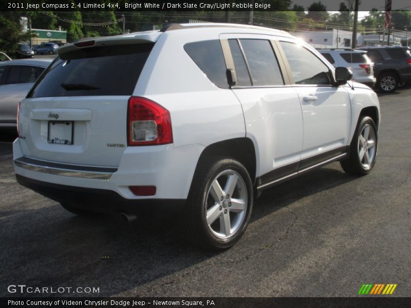 Bright White / Dark Slate Gray/Light Pebble Beige 2011 Jeep Compass 2.4 Limited 4x4
