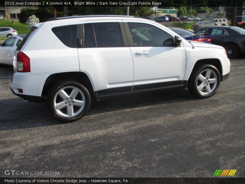 Bright White / Dark Slate Gray/Light Pebble Beige 2011 Jeep Compass 2.4 Limited 4x4