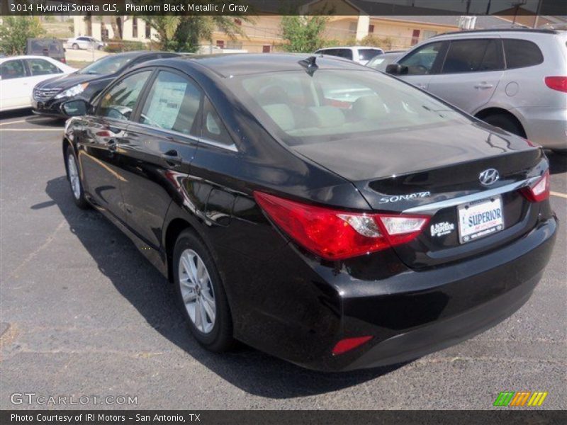 Phantom Black Metallic / Gray 2014 Hyundai Sonata GLS