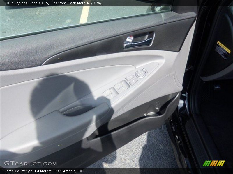Phantom Black Metallic / Gray 2014 Hyundai Sonata GLS