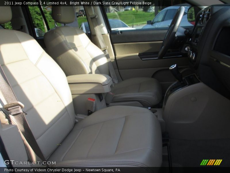 Bright White / Dark Slate Gray/Light Pebble Beige 2011 Jeep Compass 2.4 Limited 4x4