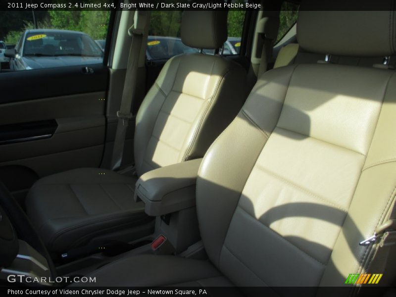 Bright White / Dark Slate Gray/Light Pebble Beige 2011 Jeep Compass 2.4 Limited 4x4
