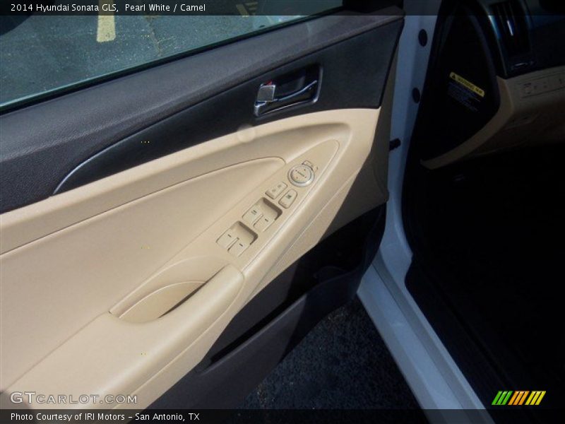 Pearl White / Camel 2014 Hyundai Sonata GLS