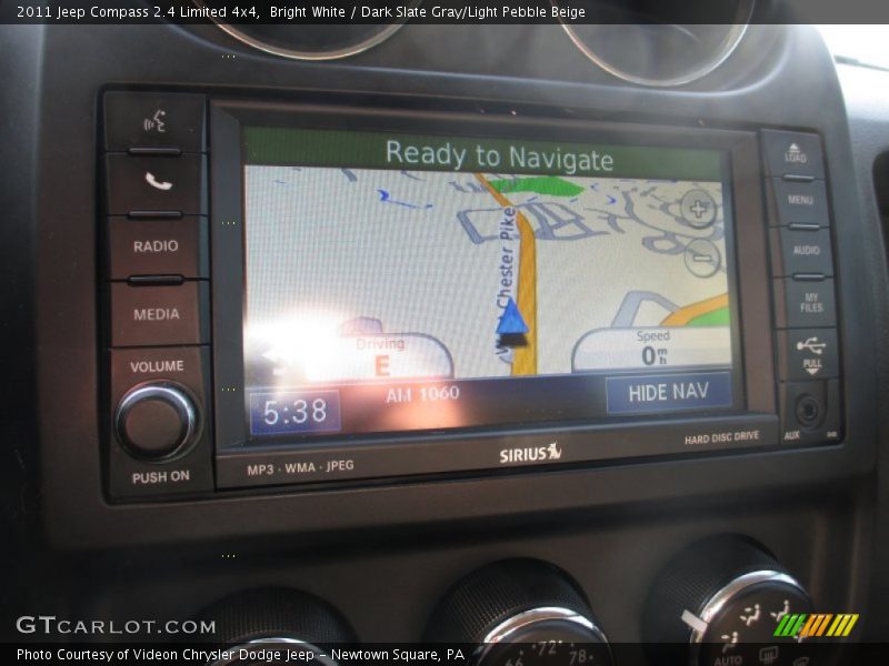 Bright White / Dark Slate Gray/Light Pebble Beige 2011 Jeep Compass 2.4 Limited 4x4