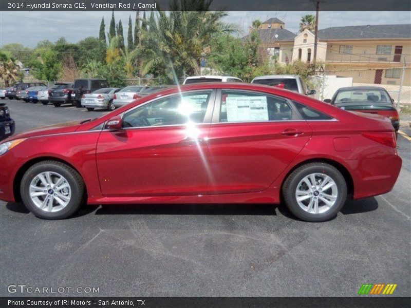 Venetian Red / Camel 2014 Hyundai Sonata GLS