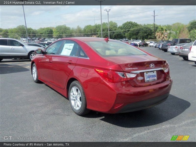 Venetian Red / Camel 2014 Hyundai Sonata GLS