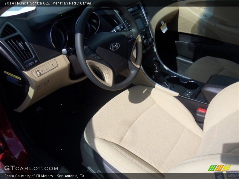 Venetian Red / Camel 2014 Hyundai Sonata GLS