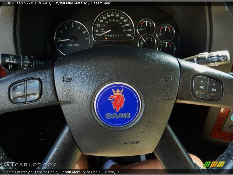 Crystal Blue Metallic / Desert Sand 2009 Saab 9-7X 4.2i AWD
