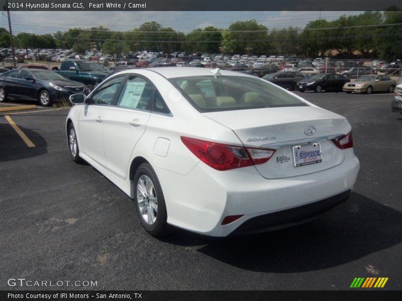Pearl White / Camel 2014 Hyundai Sonata GLS