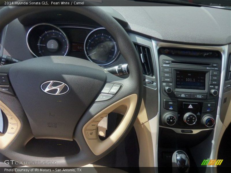 Pearl White / Camel 2014 Hyundai Sonata GLS