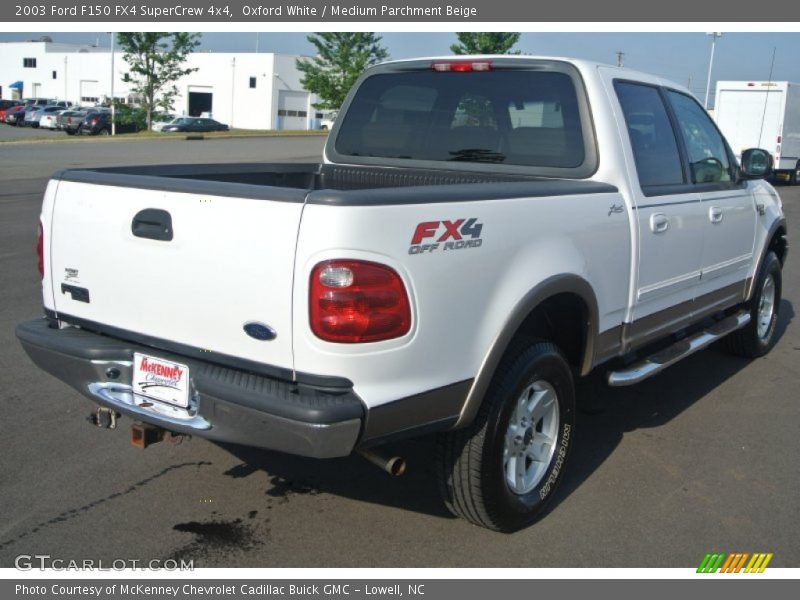 Oxford White / Medium Parchment Beige 2003 Ford F150 FX4 SuperCrew 4x4