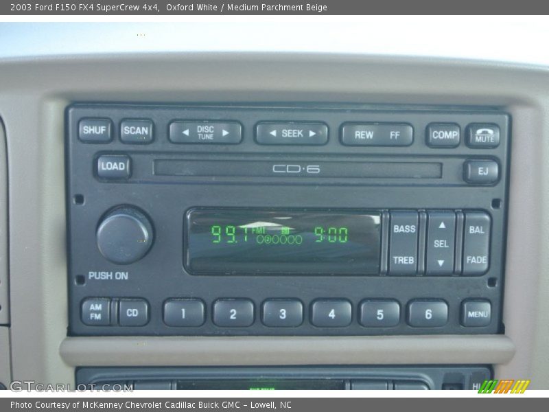 Oxford White / Medium Parchment Beige 2003 Ford F150 FX4 SuperCrew 4x4
