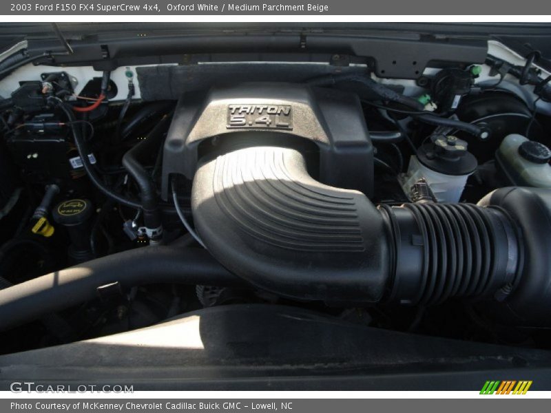 Oxford White / Medium Parchment Beige 2003 Ford F150 FX4 SuperCrew 4x4