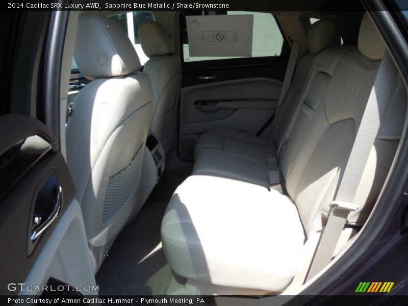 Sapphire Blue Metallic / Shale/Brownstone 2014 Cadillac SRX Luxury AWD