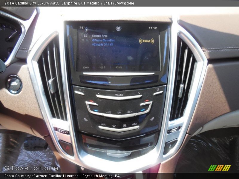 Sapphire Blue Metallic / Shale/Brownstone 2014 Cadillac SRX Luxury AWD