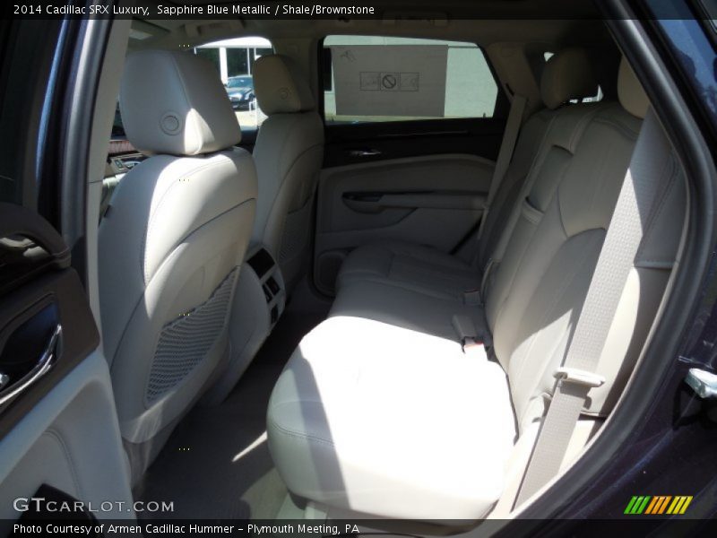 Sapphire Blue Metallic / Shale/Brownstone 2014 Cadillac SRX Luxury
