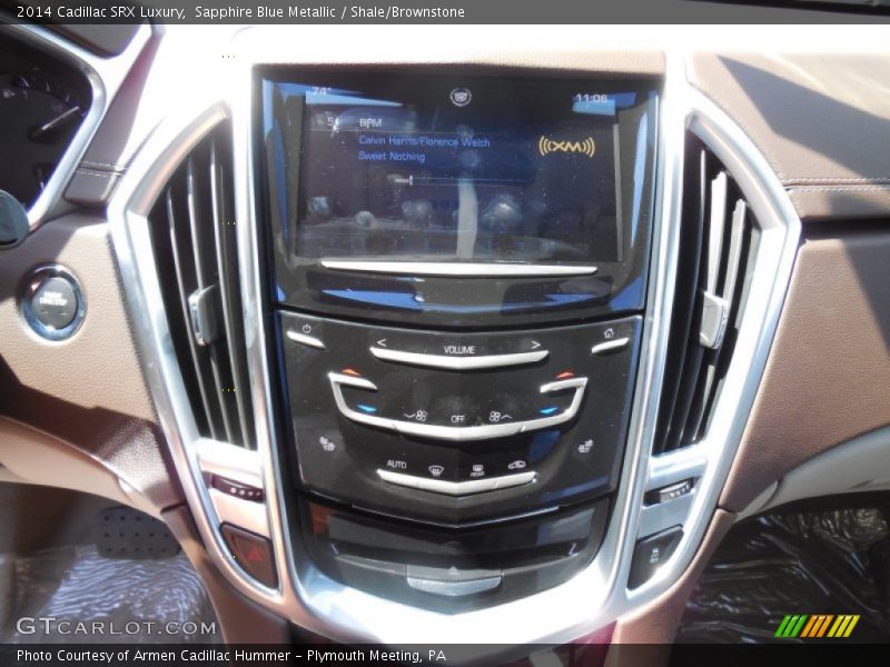 Sapphire Blue Metallic / Shale/Brownstone 2014 Cadillac SRX Luxury