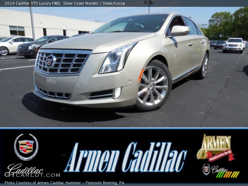 Silver Coast Metallic / Shale/Cocoa 2014 Cadillac XTS Luxury FWD