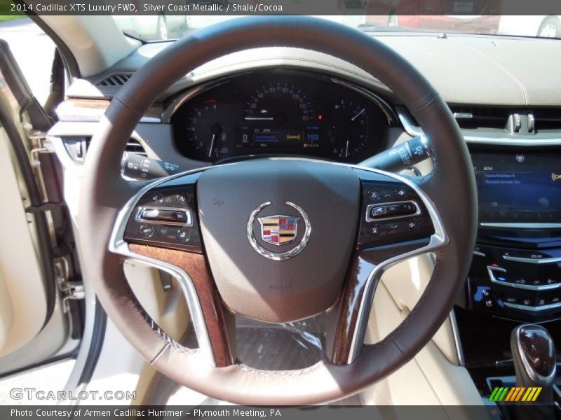Silver Coast Metallic / Shale/Cocoa 2014 Cadillac XTS Luxury FWD
