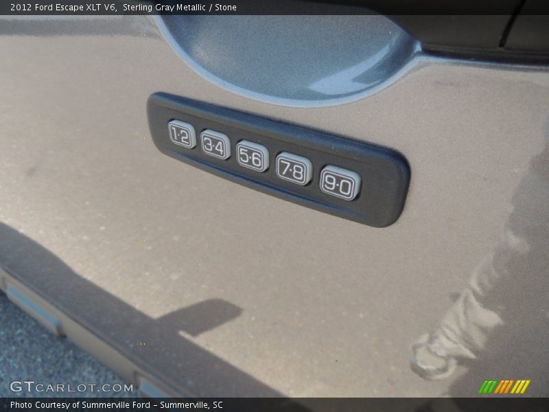 Sterling Gray Metallic / Stone 2012 Ford Escape XLT V6