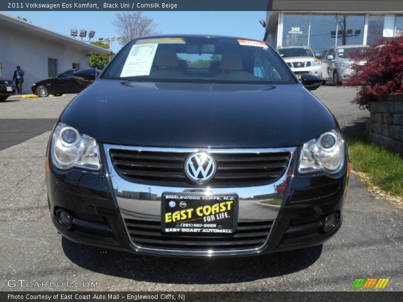 Black Uni / Cornsilk Beige 2011 Volkswagen Eos Komfort