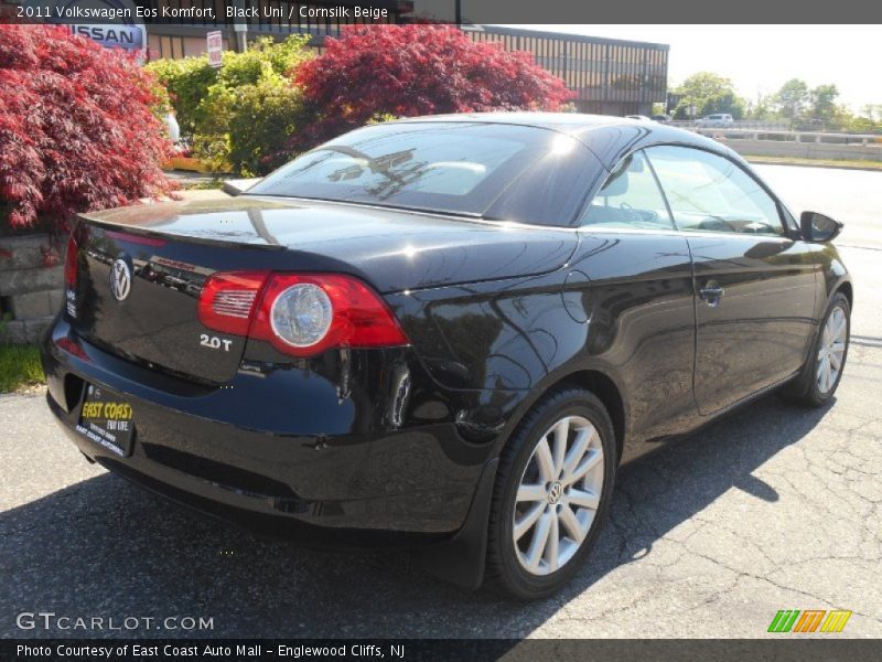 Black Uni / Cornsilk Beige 2011 Volkswagen Eos Komfort
