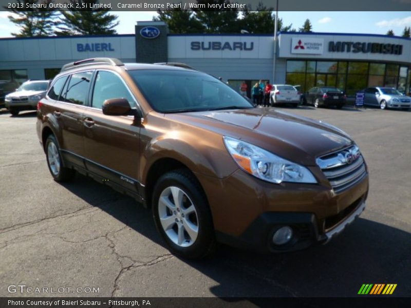 Caramel Bronze Pearl / Warm Ivory Leather 2013 Subaru Outback 2.5i Limited