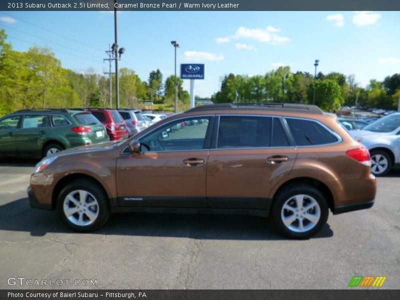 Caramel Bronze Pearl / Warm Ivory Leather 2013 Subaru Outback 2.5i Limited