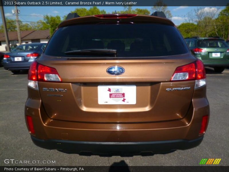 Caramel Bronze Pearl / Warm Ivory Leather 2013 Subaru Outback 2.5i Limited