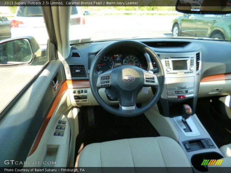 Caramel Bronze Pearl / Warm Ivory Leather 2013 Subaru Outback 2.5i Limited