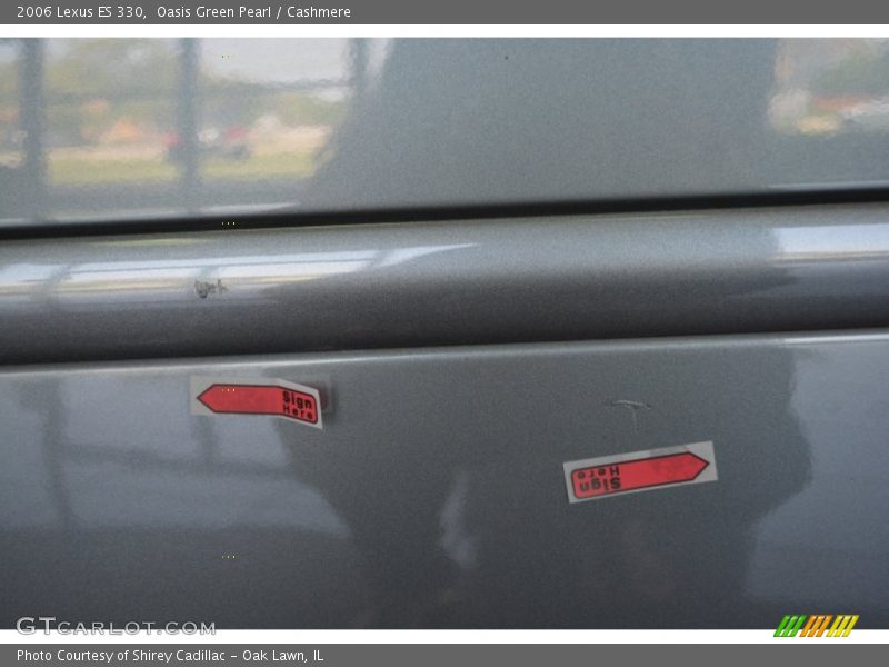 Oasis Green Pearl / Cashmere 2006 Lexus ES 330