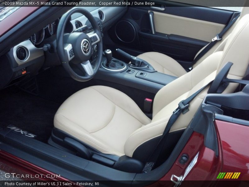  2009 MX-5 Miata Grand Touring Roadster Dune Beige Interior
