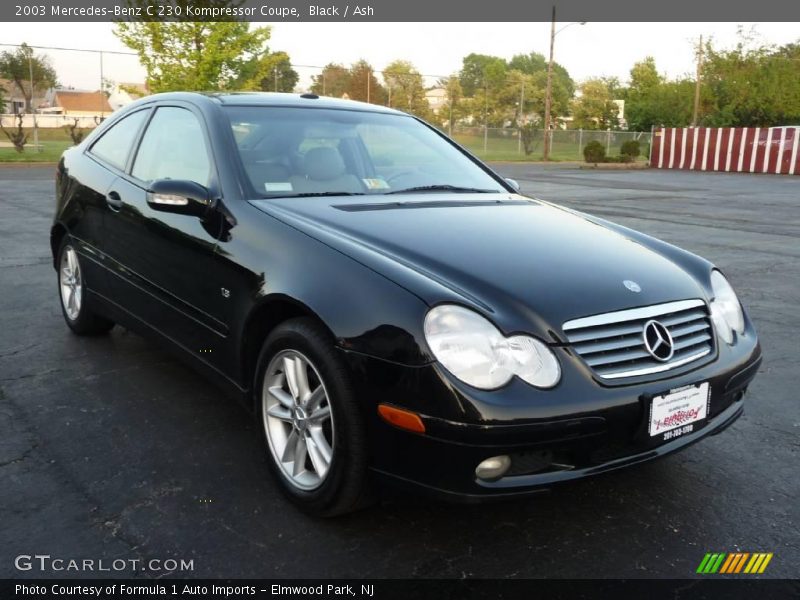 Black / Ash 2003 Mercedes-Benz C 230 Kompressor Coupe