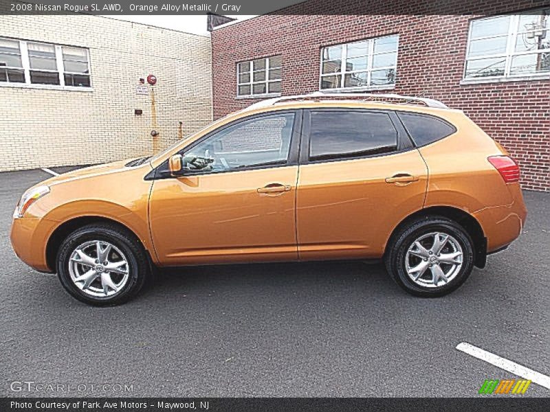 Orange Alloy Metallic / Gray 2008 Nissan Rogue SL AWD